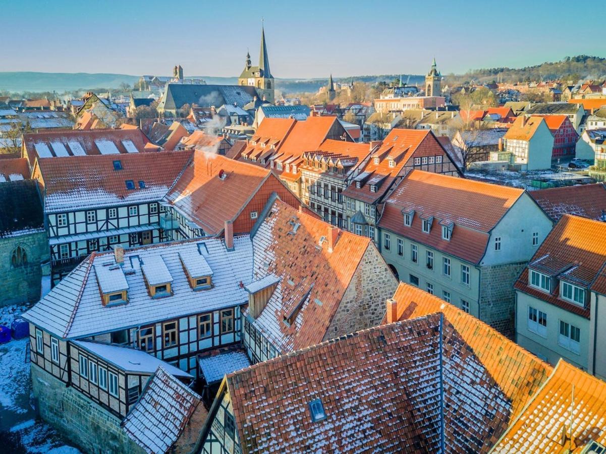 Himmlischer Hof - Juwel Von 1477, Terrasse, Kamin, P, Oeko, Denkmal Quedlinburg Ngoại thất bức ảnh